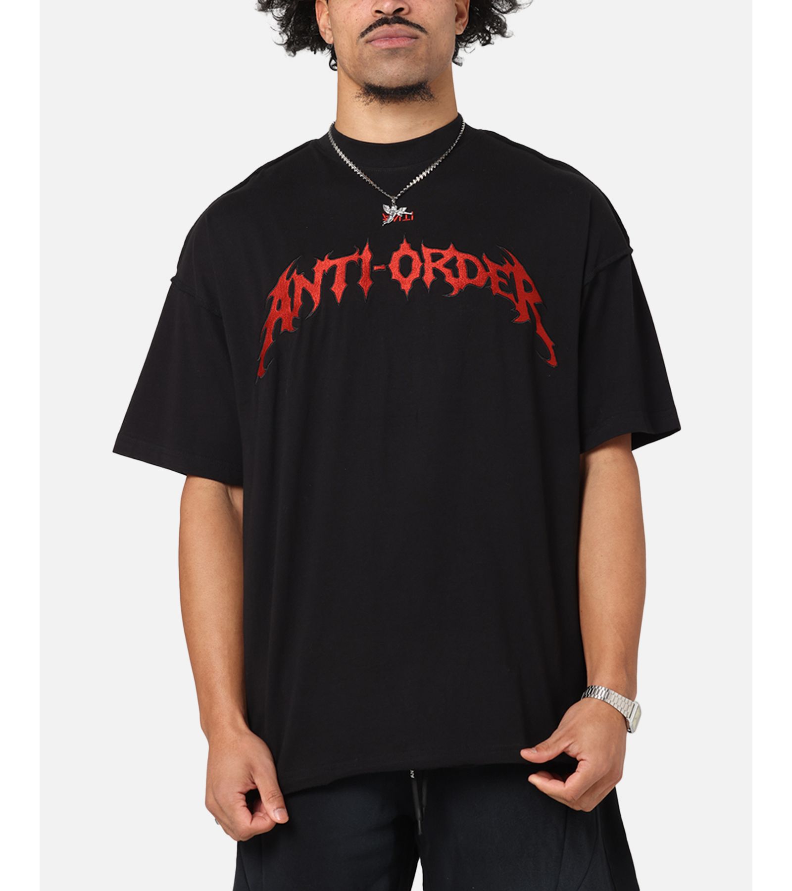 Мужская футболка The Anti Order Mosh Non Seam - Black/Red XS