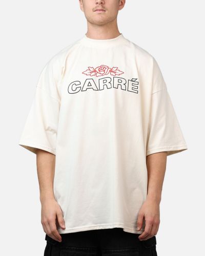 CARRE Men's Rosebud Drop T-Shirt - Off White M