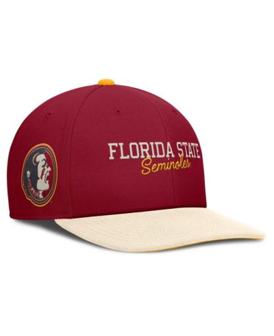 Nike Men's Garnet/Cream Florida State Seminoles Pro Legacy Script Snapback Hat