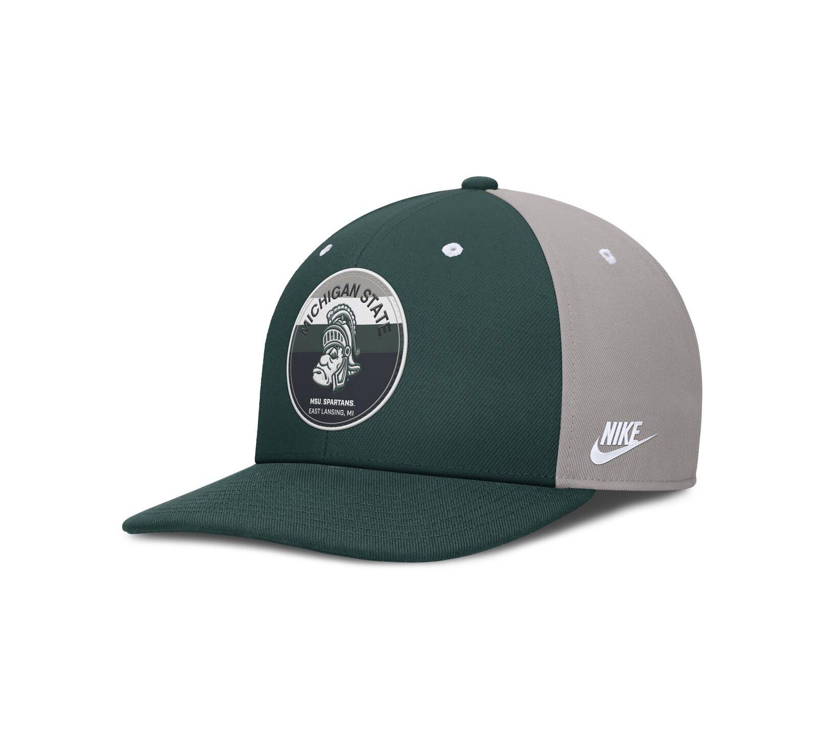 Nike Men's Green/Gray Michigan State Spartans Prep Pro Performance Snapback Hat
