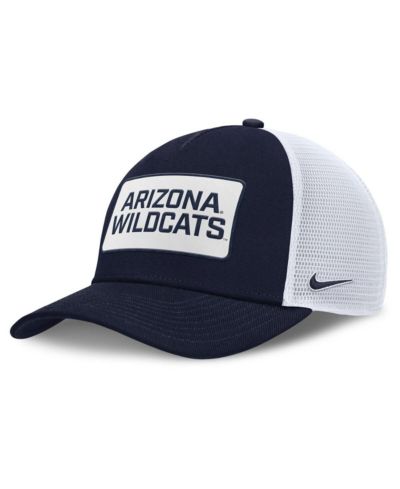 Мужская кепка Nike Navy/White Arizona Wildcats 2025 On-Field Rise Patch Trucker Adjustable