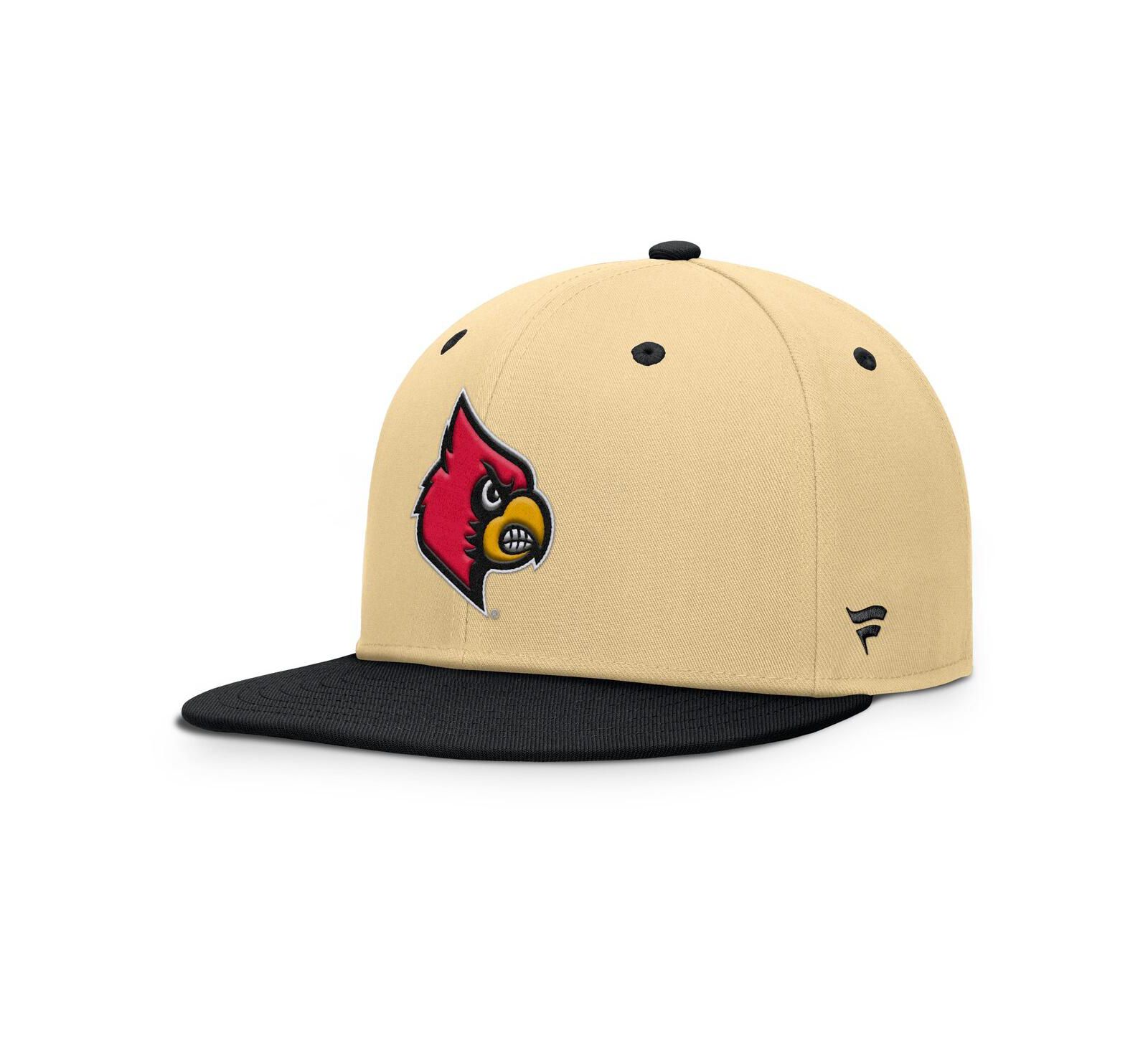 Мужская кепка Fanatics Gold/Black Louisville Cardinals Balance Fitted