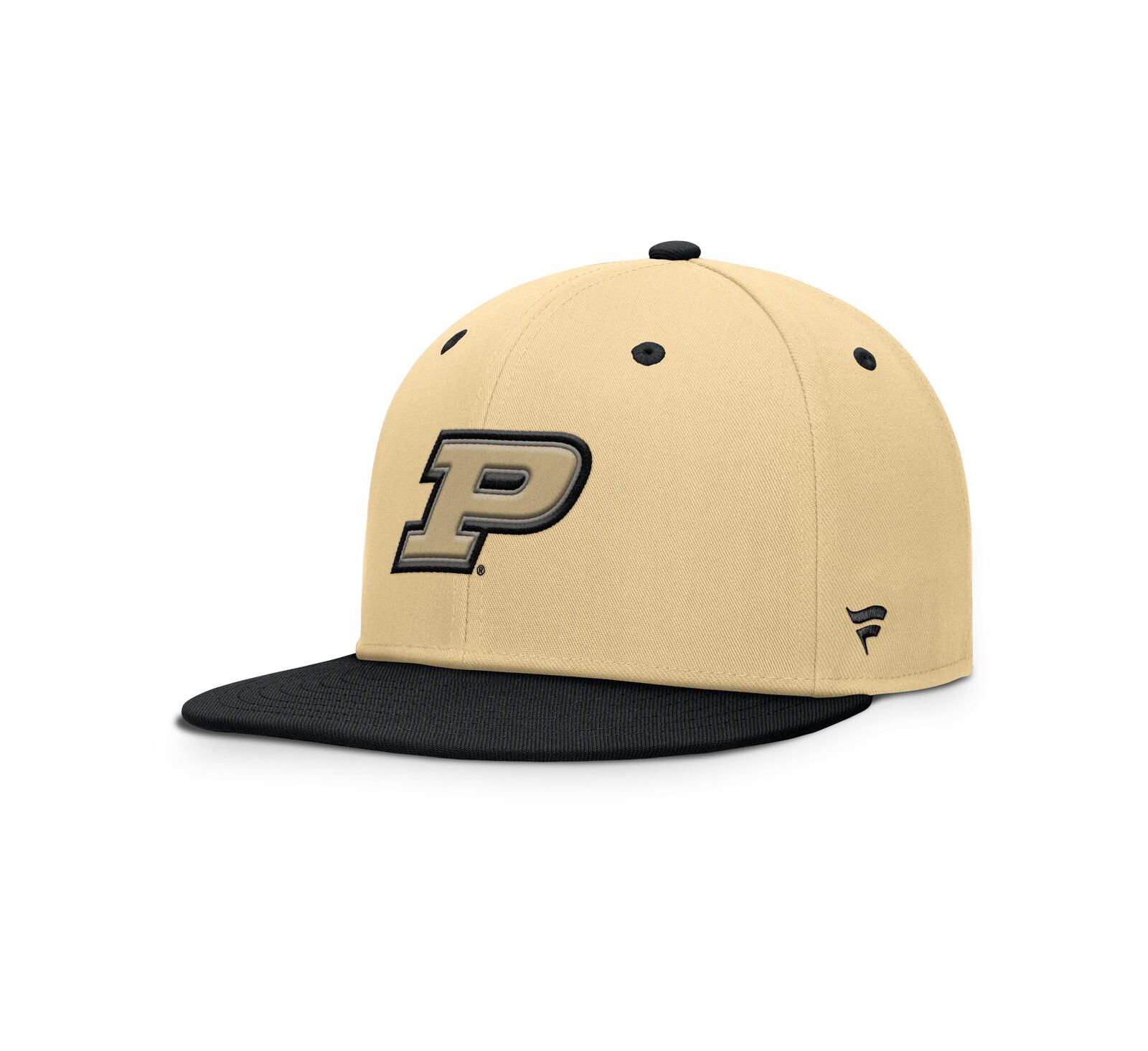 Мужская кепка Fanatics Gold/Black Purdue Boilermakers Balance Fitted