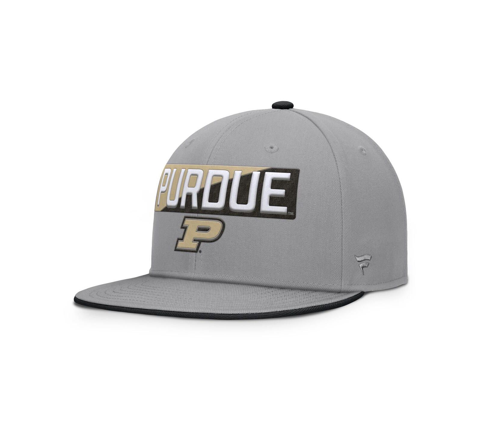 Fanatics Men's Gray Purdue Boilermakers Duo Snapback Hat