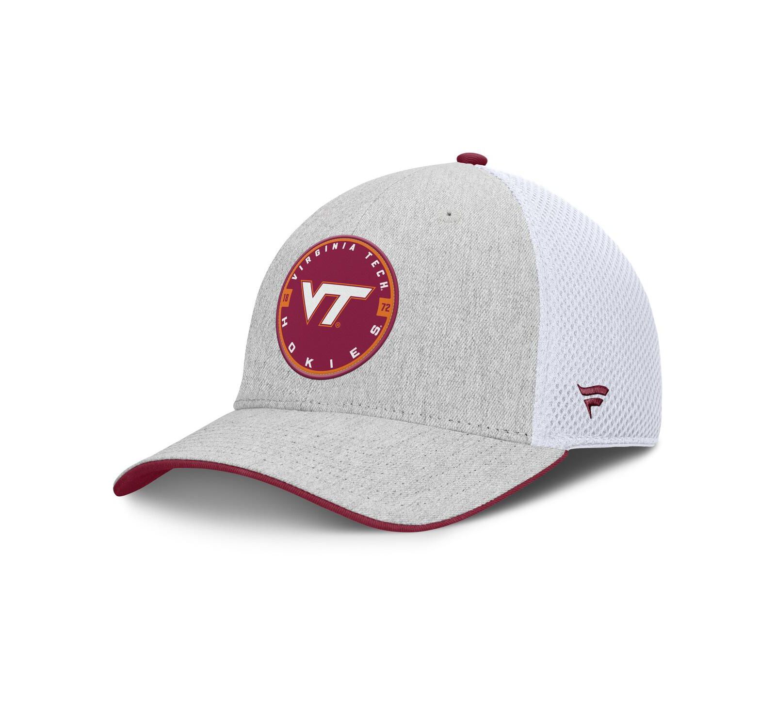 Мужская кепка Fanatics Virginia Tech Hokies Trigger Flex, серая меланж