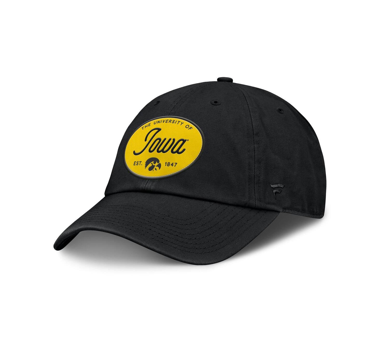 Женская регулируемая кепка Fanatics Black Iowa Hawkeyes Candid