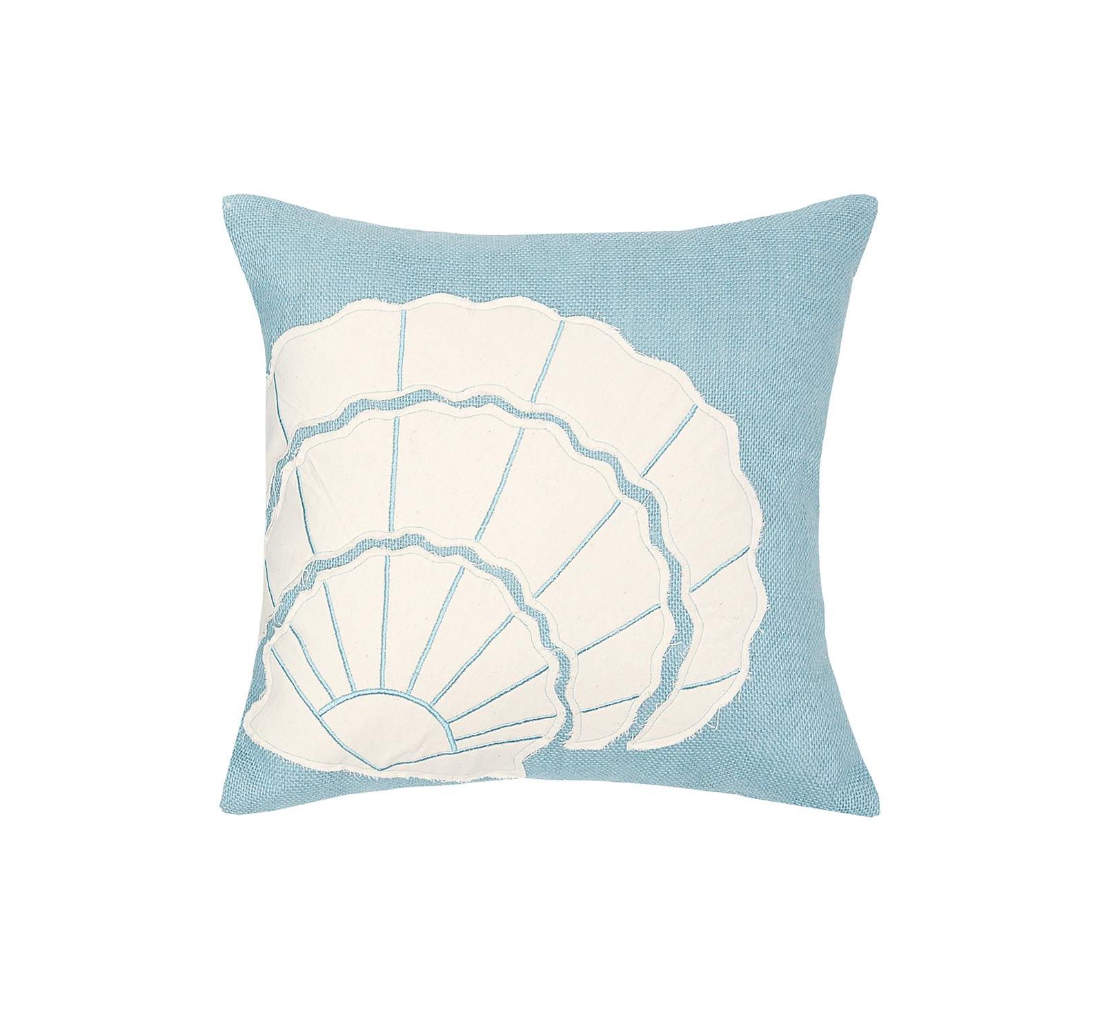 C&F Home Декоративная подушка Scallop Shell Blue, 18" x 18"