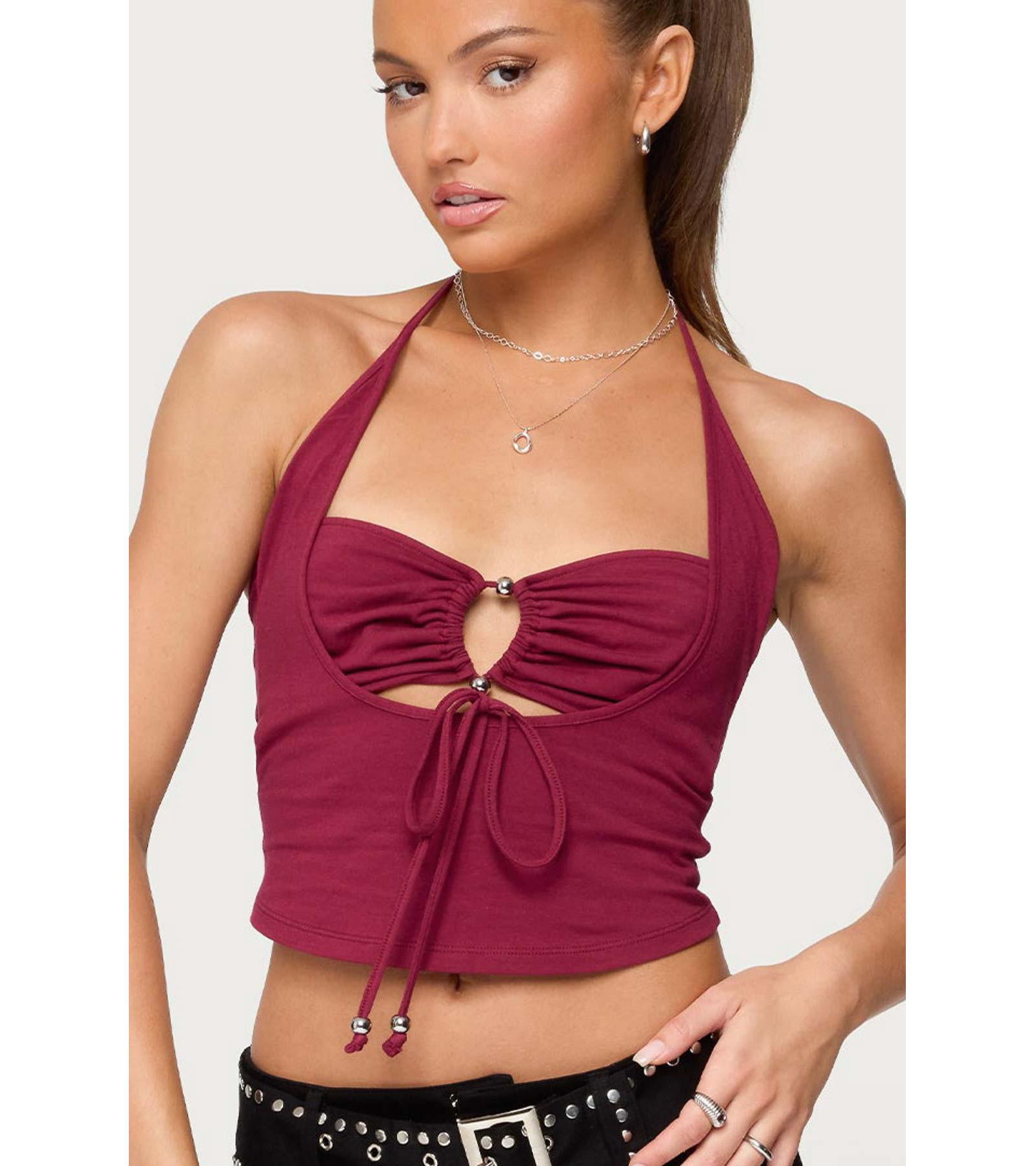 Женский топ Edikted Ayana Layered Bandeau Halter