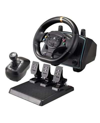 Гоночный руль NBCP Xbox One с педалями Hall Effect, 900°/1080° Rotation, Dual-Motor Feedback