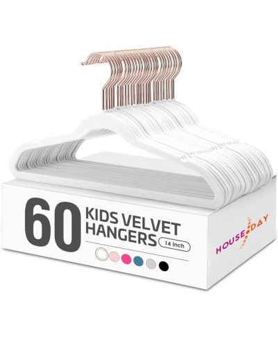 HOUSE DAY 14 Inch Kids Velvet Hangers