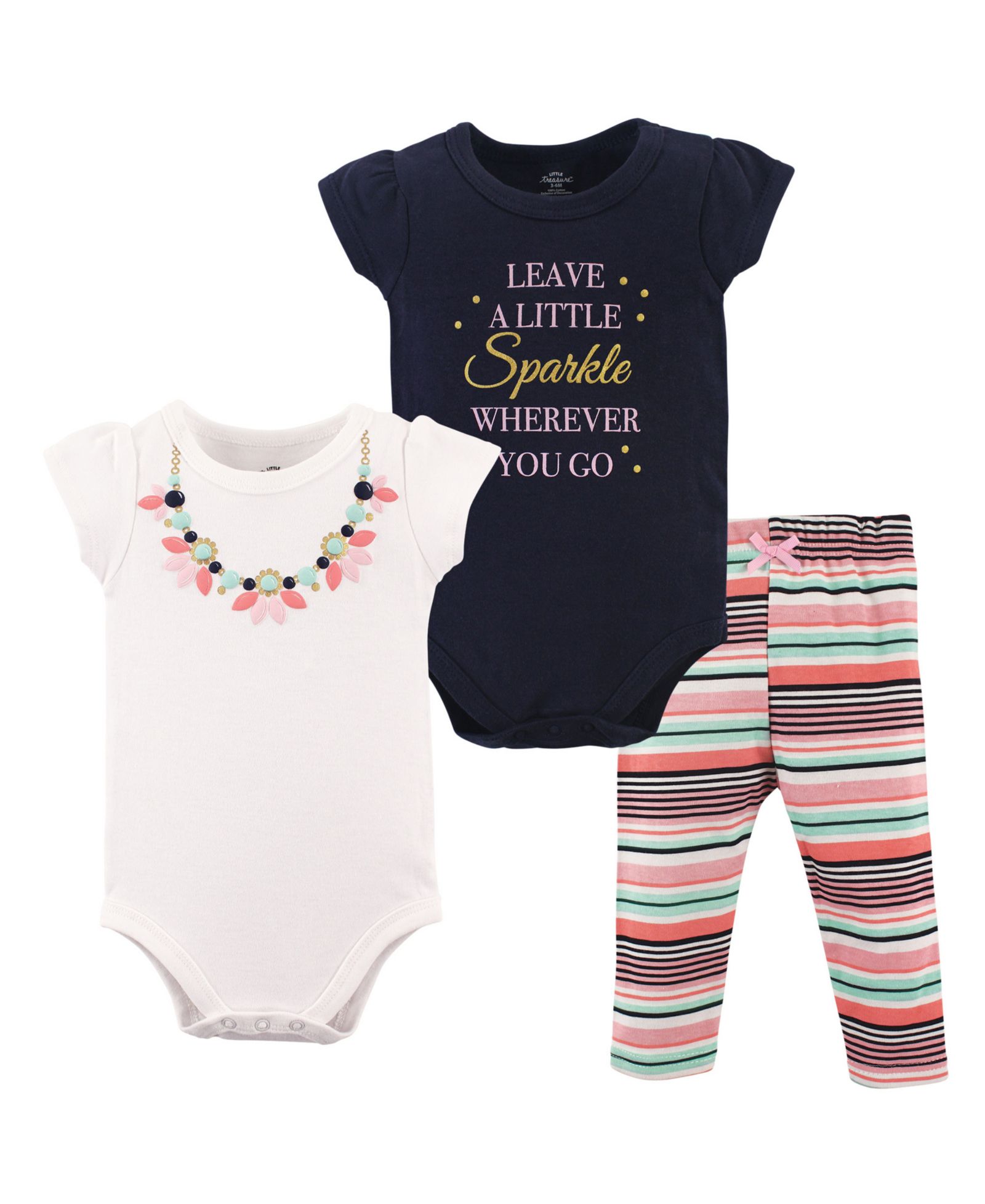 Комплект Little Treasure Cotton Bodysuit & Pants