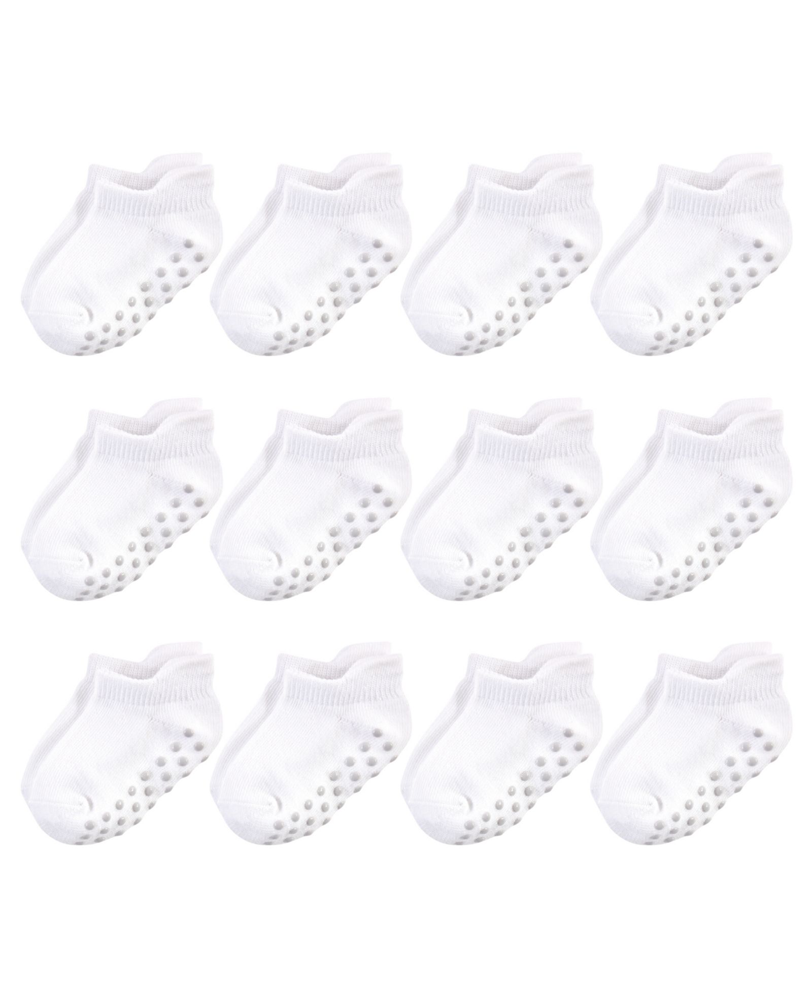 Touched by Nature Natural Cotton Socks with Non-Skid Gripper for Fall Resistance