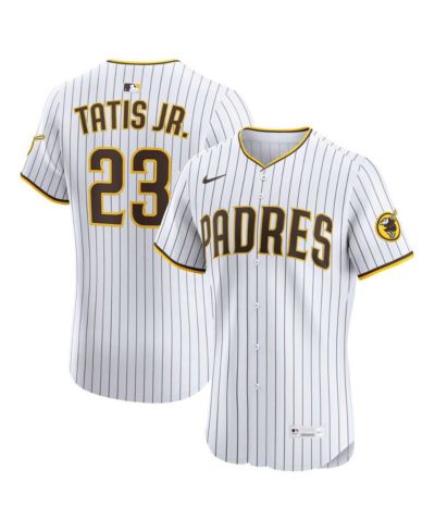 Nike Men's Fernando Tatis Jr. White San Diego Padres Home Elite Jersey