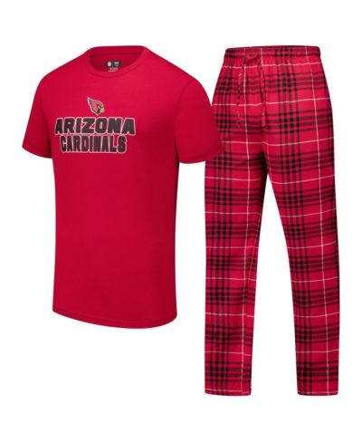 Мужской комплект Concepts Sport Arizona Cardinals: топ и фланелевые брюки