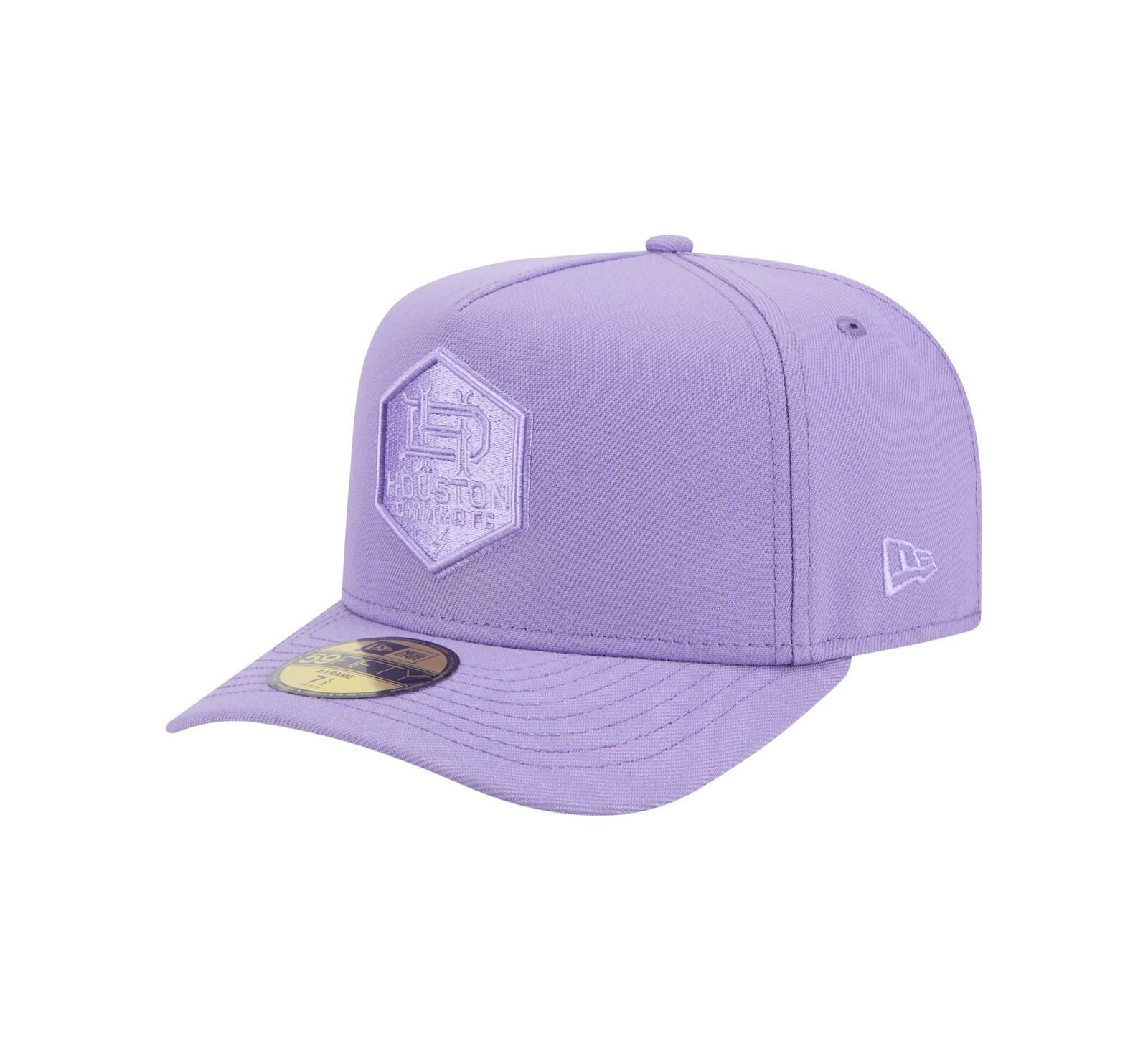 New Era Men's Purple Houston Dynamo FC Color Pack A-Frame 59FIFTY Fitted Hat