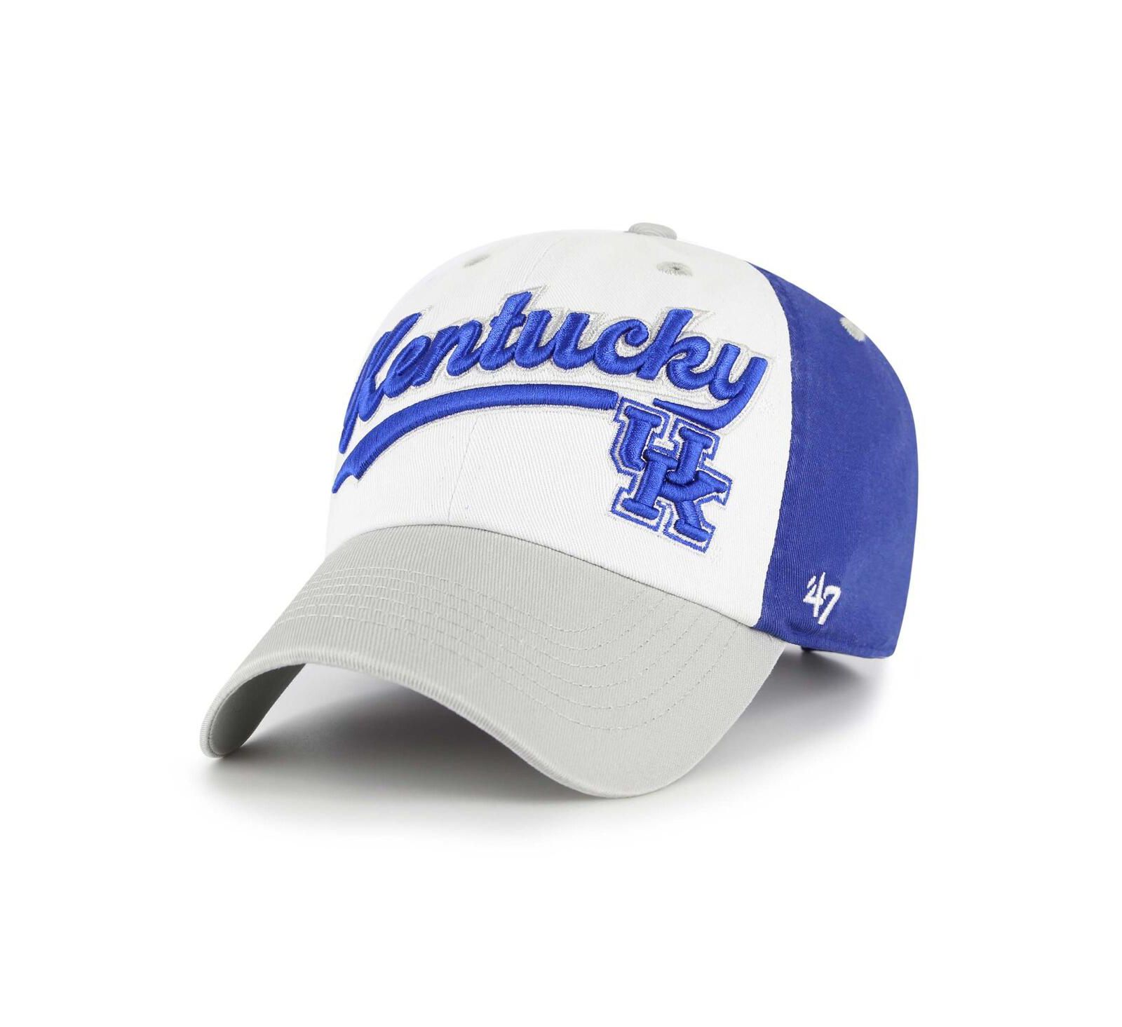 Регулируемая кепка '47 Brand Kentucky Wildcats Scooter Clean Up для мальчиков и девочек, White