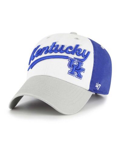 Регулируемая кепка '47 Brand Kentucky Wildcats Scooter Clean Up для мальчиков и девочек, White