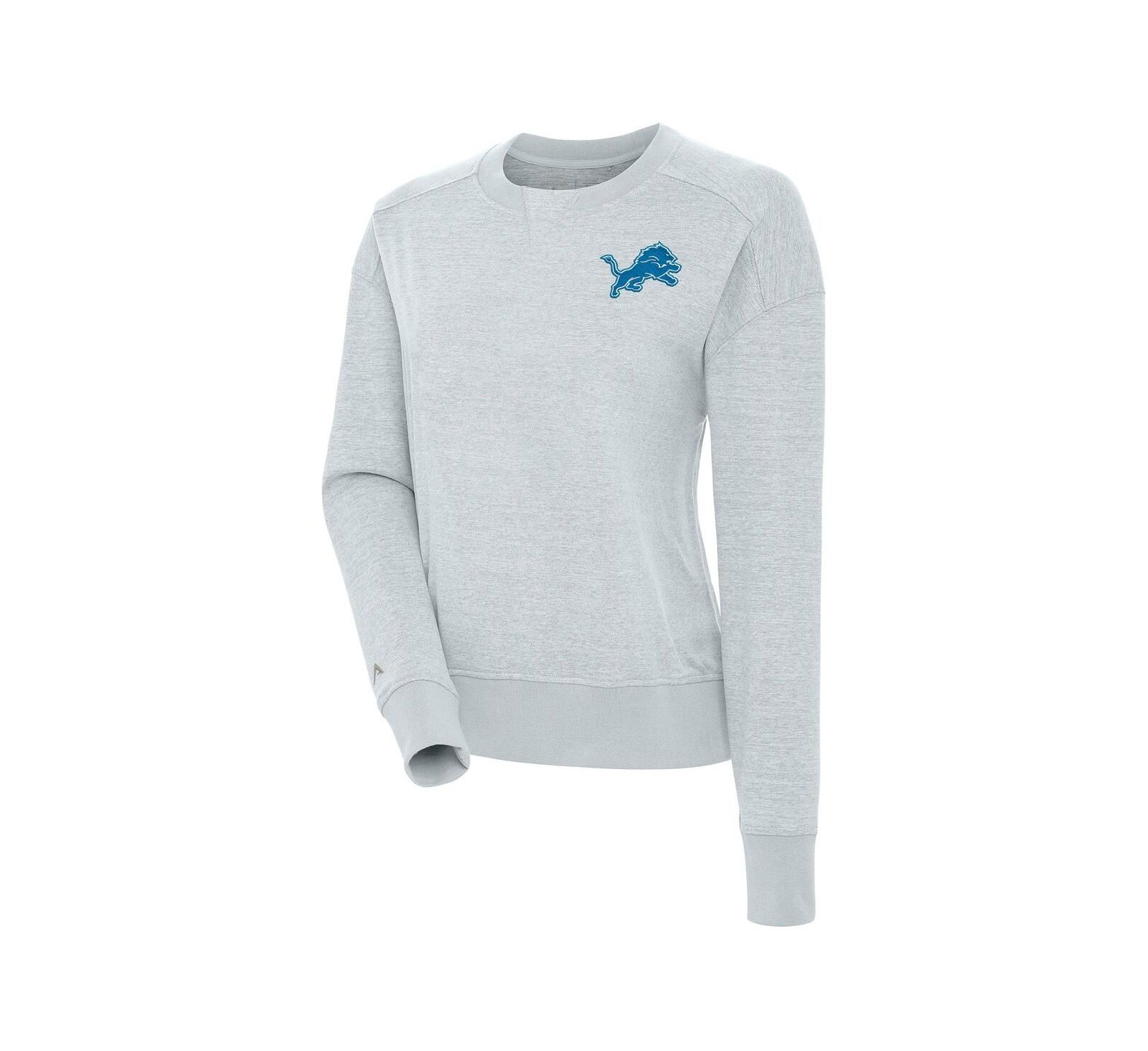 Женская толстовка Antigua Heather Gray Detroit Lions Forward Fleece