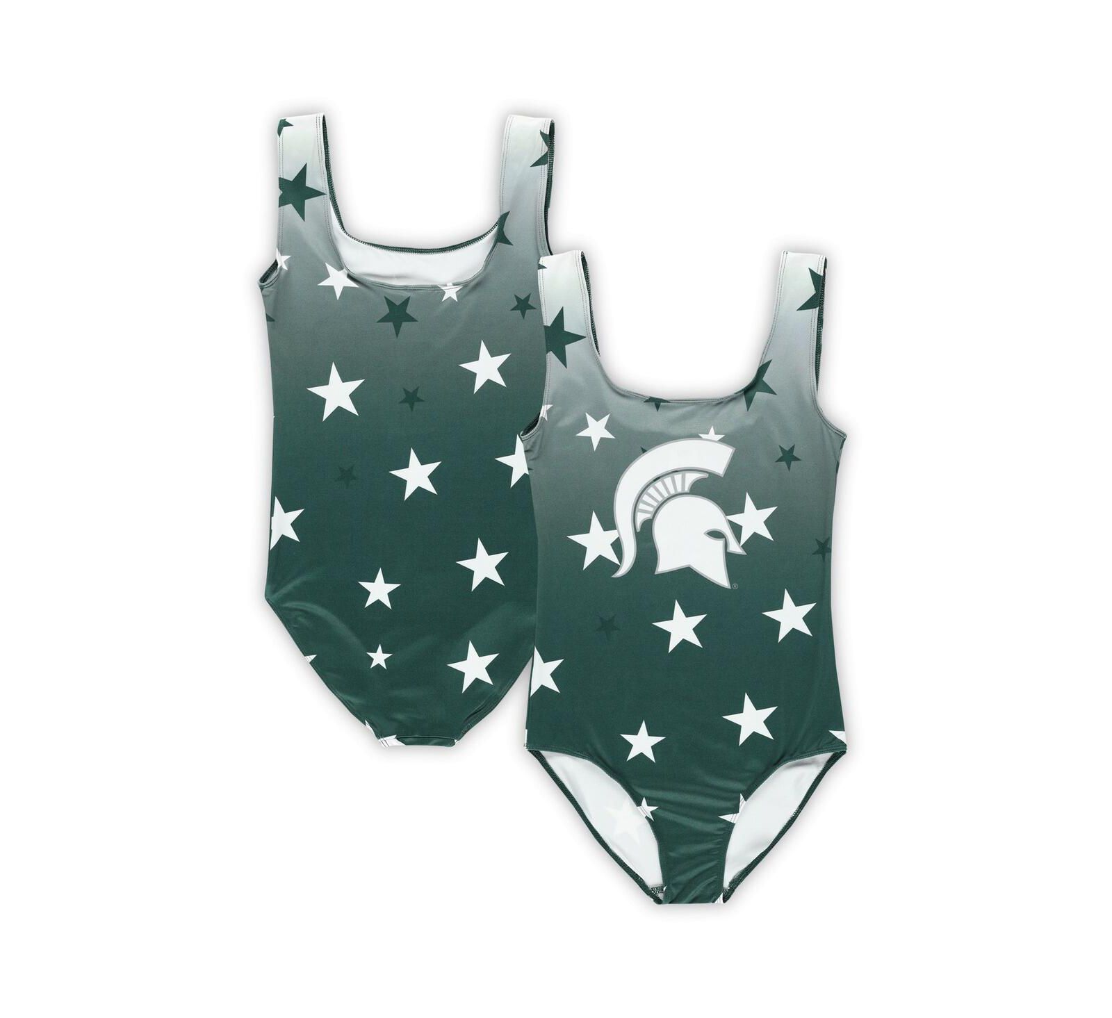 ZooZatz Детское леотардо Michigan State Spartans Dance Green