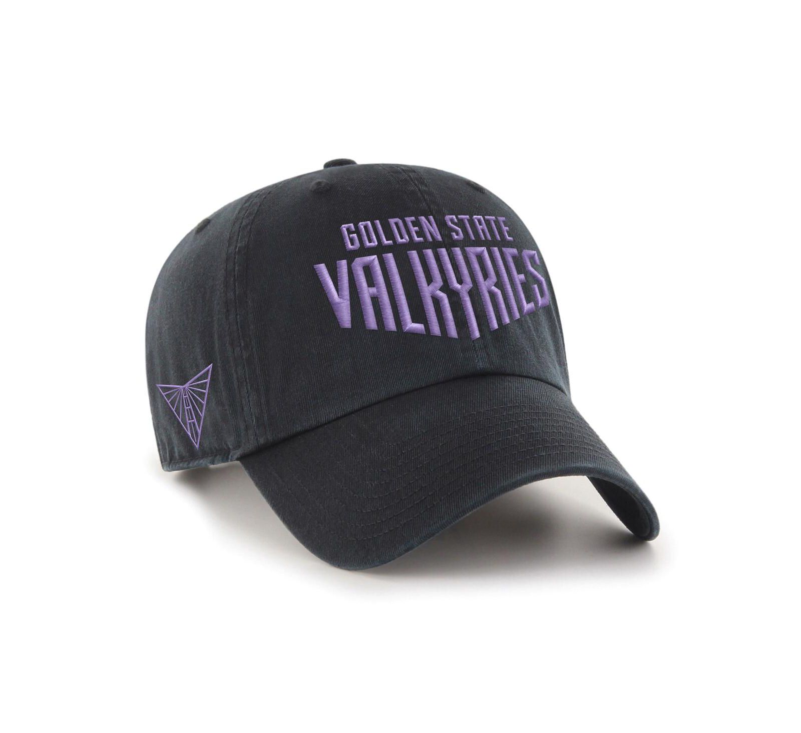 '47 Brand Men's and Women's Black Golden State Valkyries Core Wordmark Clean Up Adjustable Hat