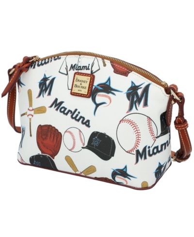 Кроссбоди сумка Dooney & Bourke Miami Marlins Gameday Suki с Medium Wristlet