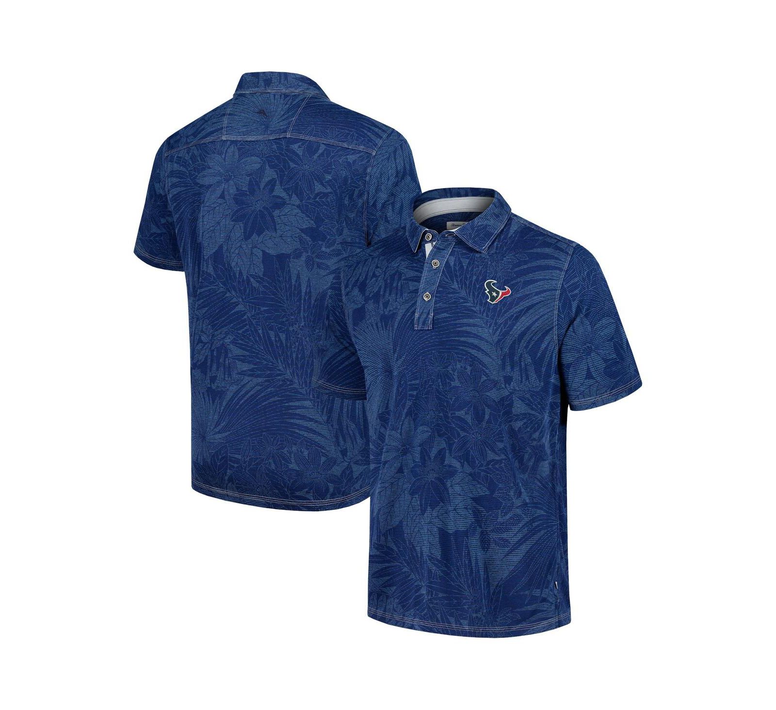Мужская рубашка-поло Tommy Bahama Navy Houston Texans Sport Santiago Paradise