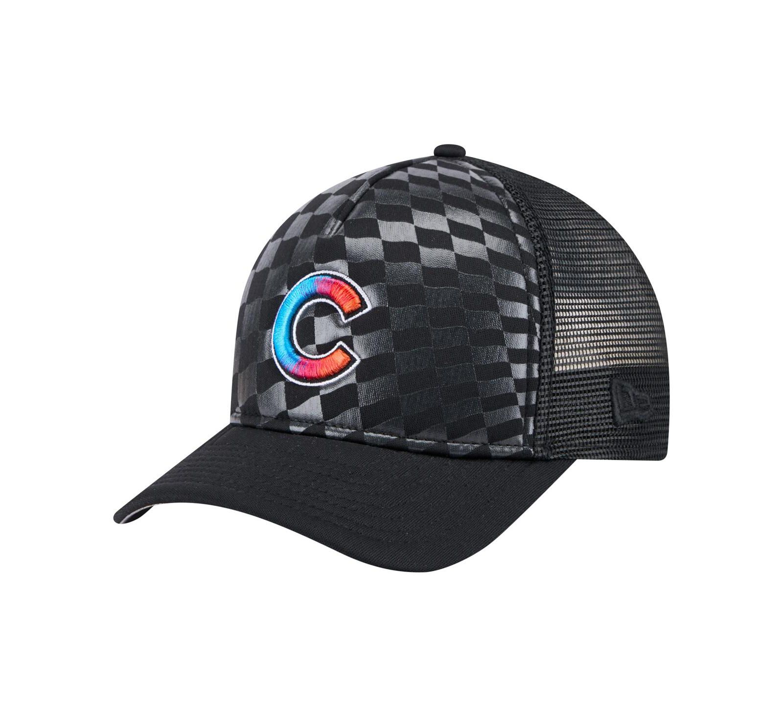 Мужская кепка New Era Chicago Cubs Gradient 9FORTY A-Frame M-Crown Trucker, черная