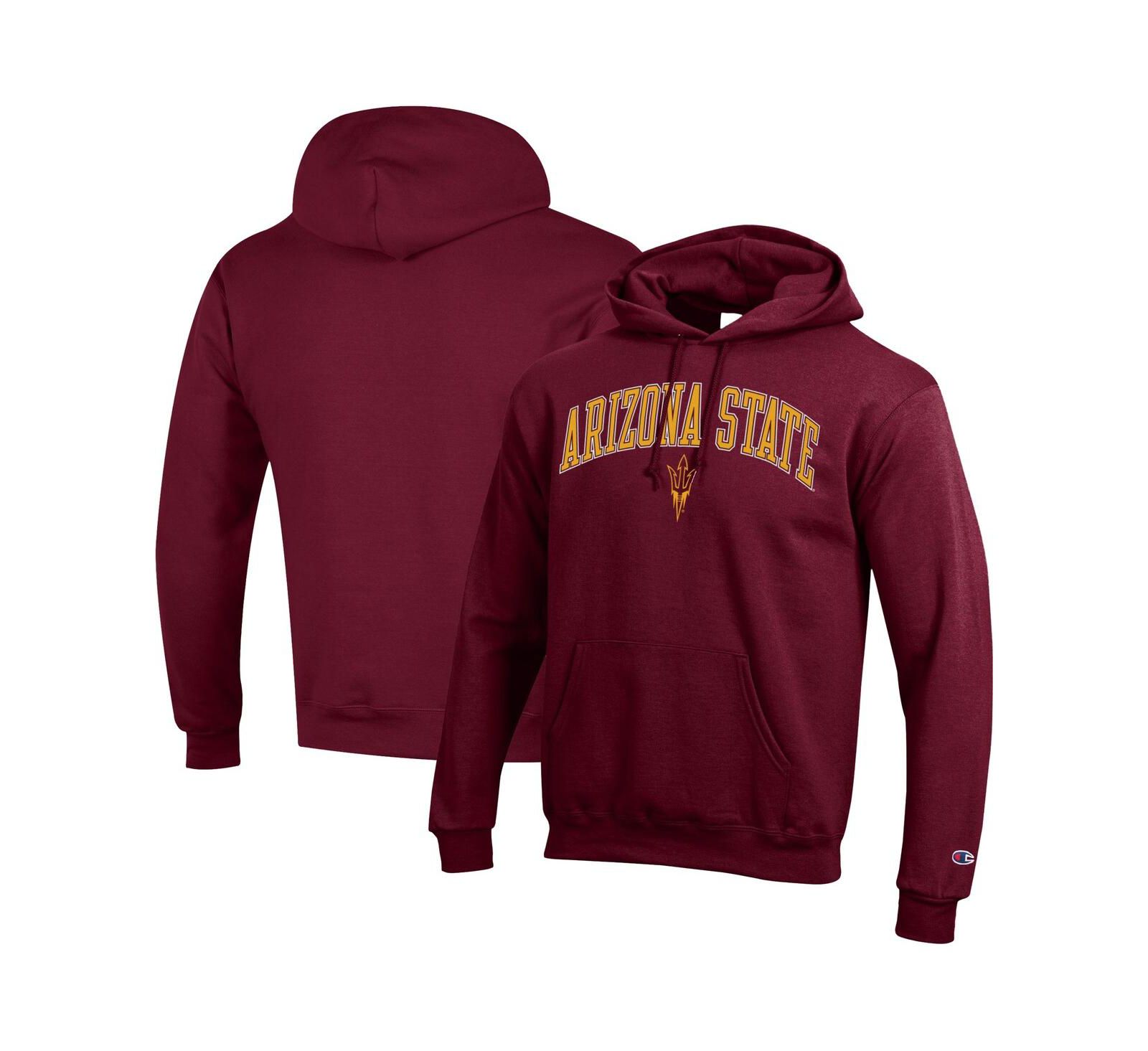 Champion Men's Maroon Arizona State Sun Devils Arched Logo Fleece Pullover Hoodie