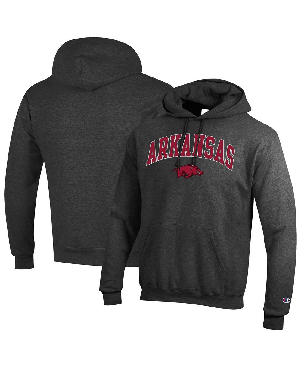 Мужское худи Champion Crimson Arkansas Razorbacks Arched Logo Fleece Pullover
