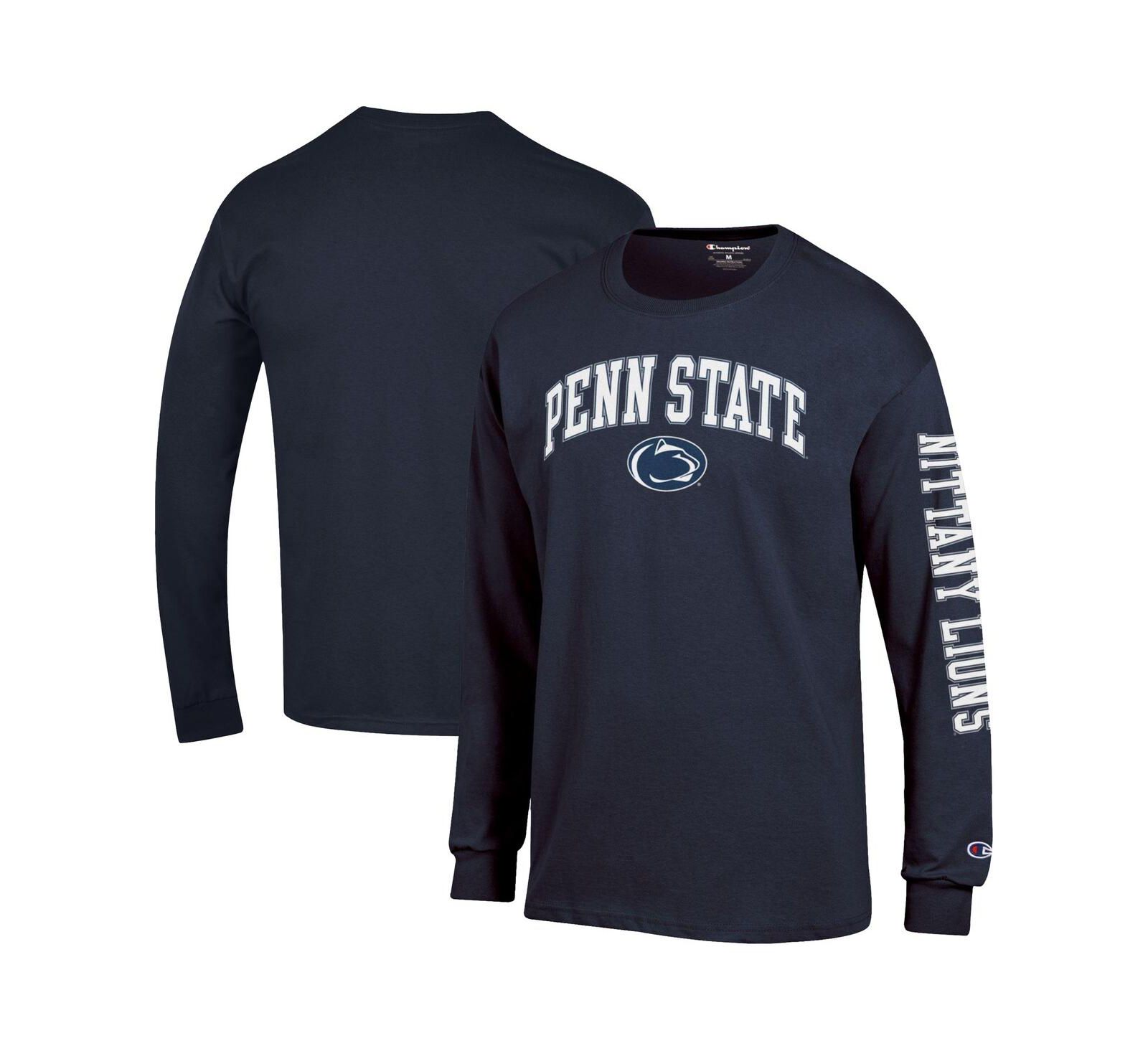 Мужская футболка Champion Long Sleeve Navy Penn State Nittany Lions