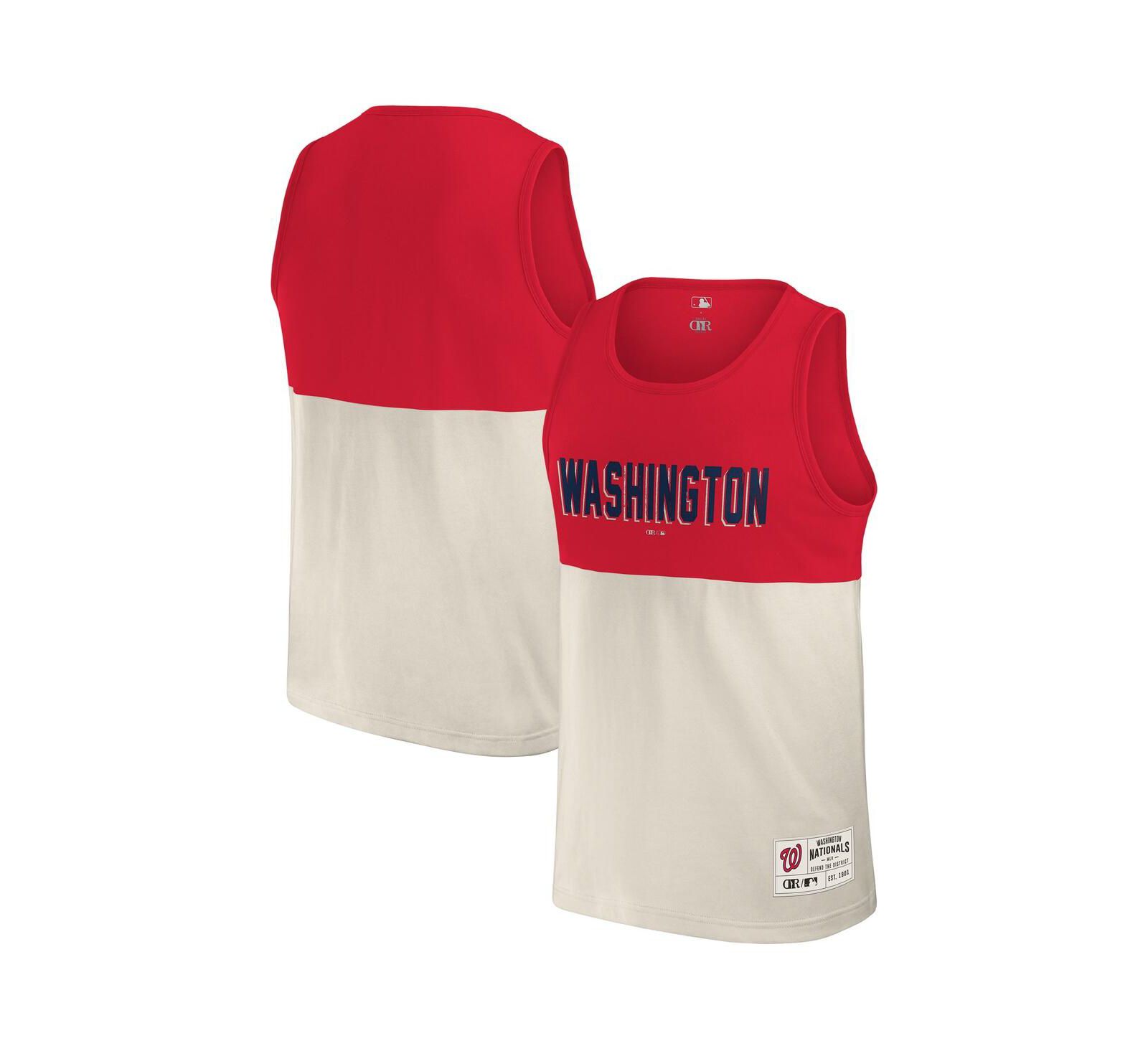Мужской майка Darius Rucker Collection by Fanatics Red Washington Nationals Color Block