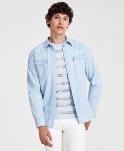 Levi's Мужская рубашка западного стиля Regular-Fit