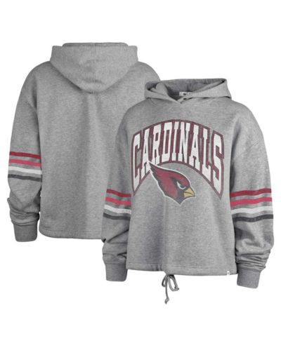 '47 Brand Women's Heather Gray Arizona Cardinals Upland Bennett Pullover Hoodie