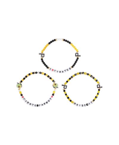 FOCO Pittsburgh Pirates 3-Pack Friendship Bracelet Set
