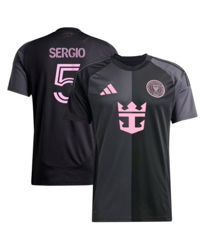 Adidas Men's Sergio Busquets Black Inter Miami CF 2025 The Fortitude Kit Replica Player Jersey
