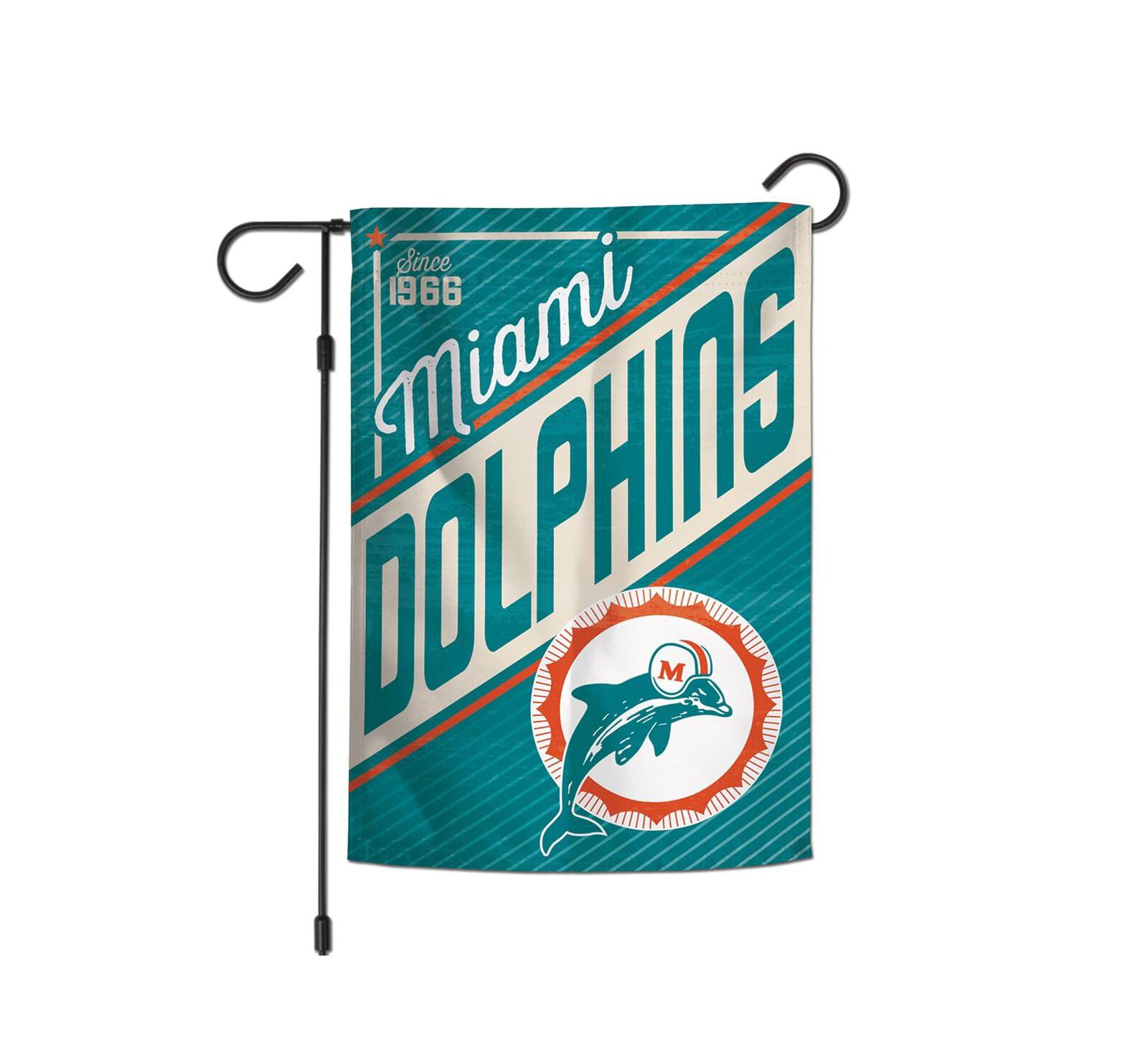 Садовый флаг Wincraft Miami Dolphins 2-sided 12'' x 18''