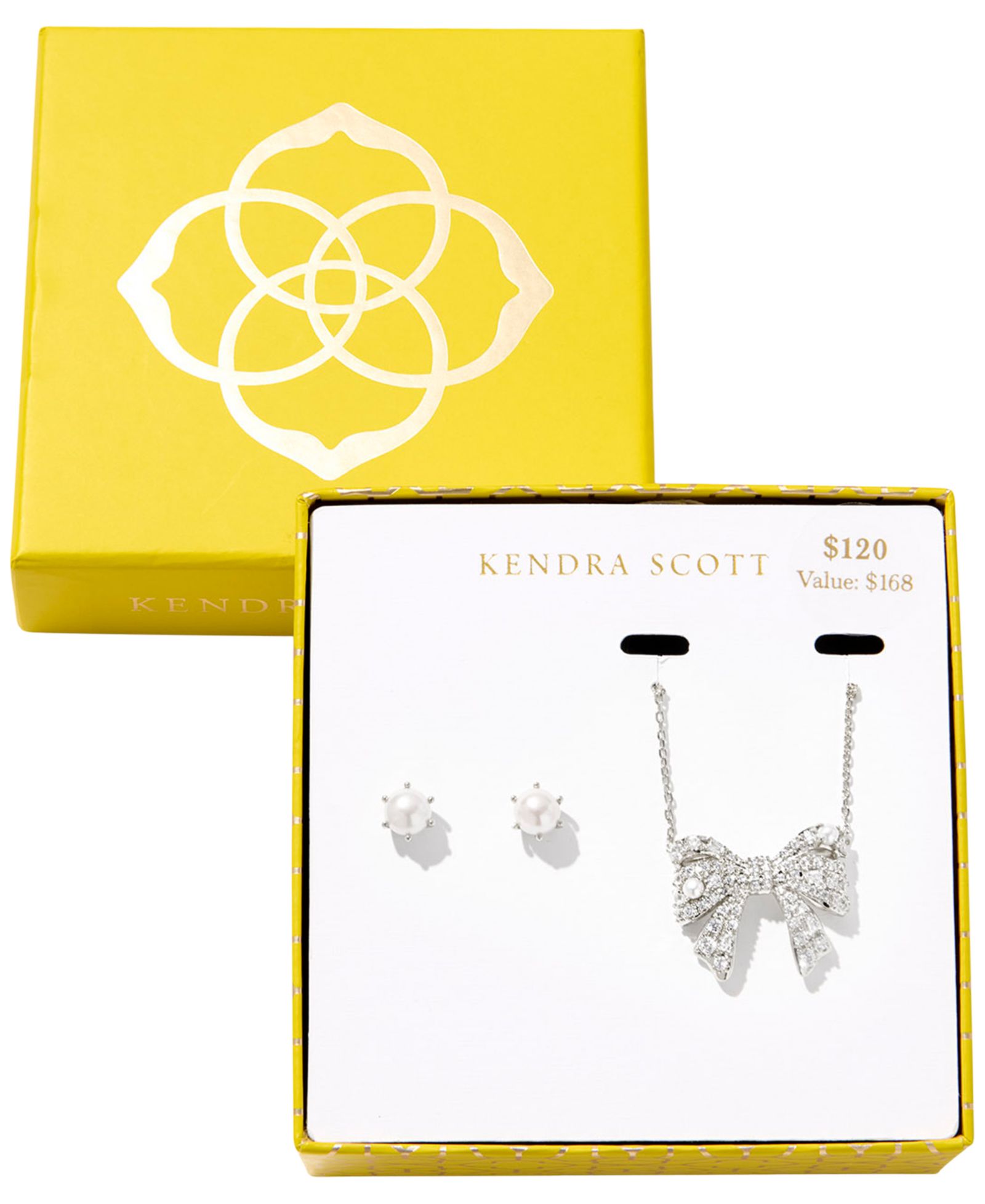 Набор украшений Kendra Scott Krista Bow Pendant Necklace и Ashton Stud Earrings
