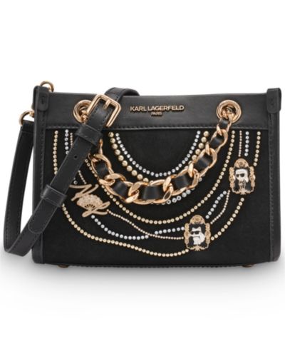 KARL LAGERFELD PARIS Savoie Leather Tote Handbag