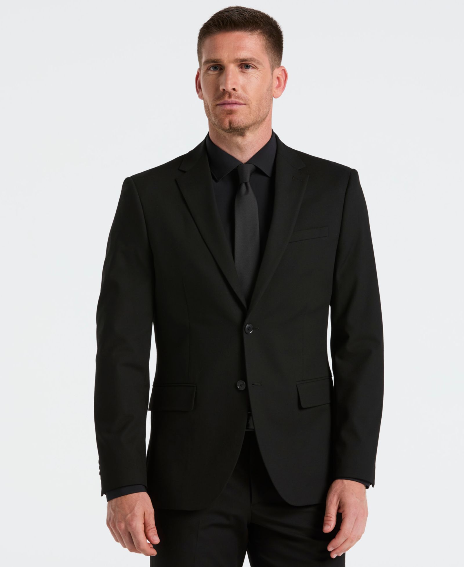 Perry Ellis Men's Dobby Louis Long Sleeve Slim Fit Suit Jacket
