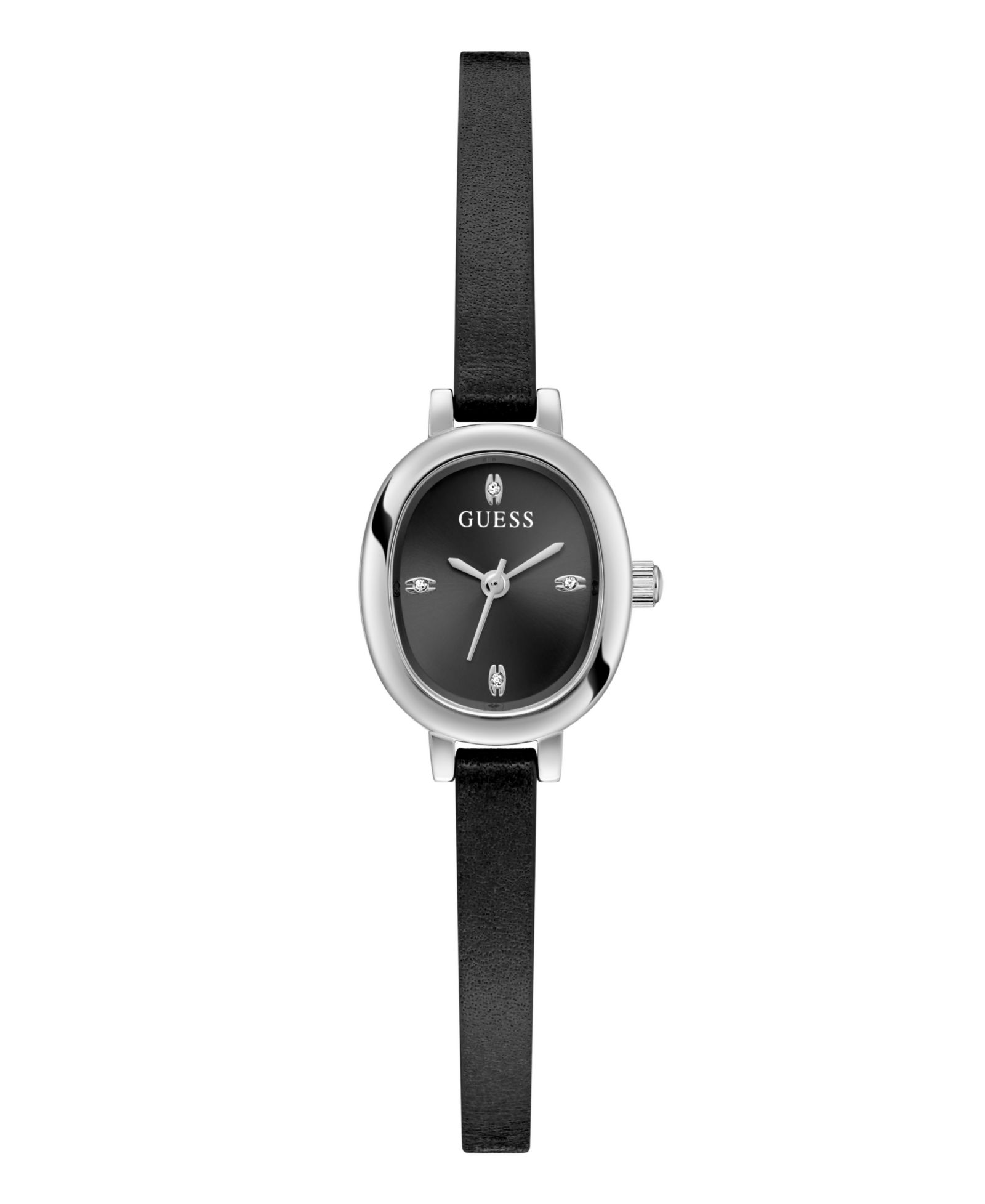 GUESS Женские Black Silver Tone Analog Watch 21mm