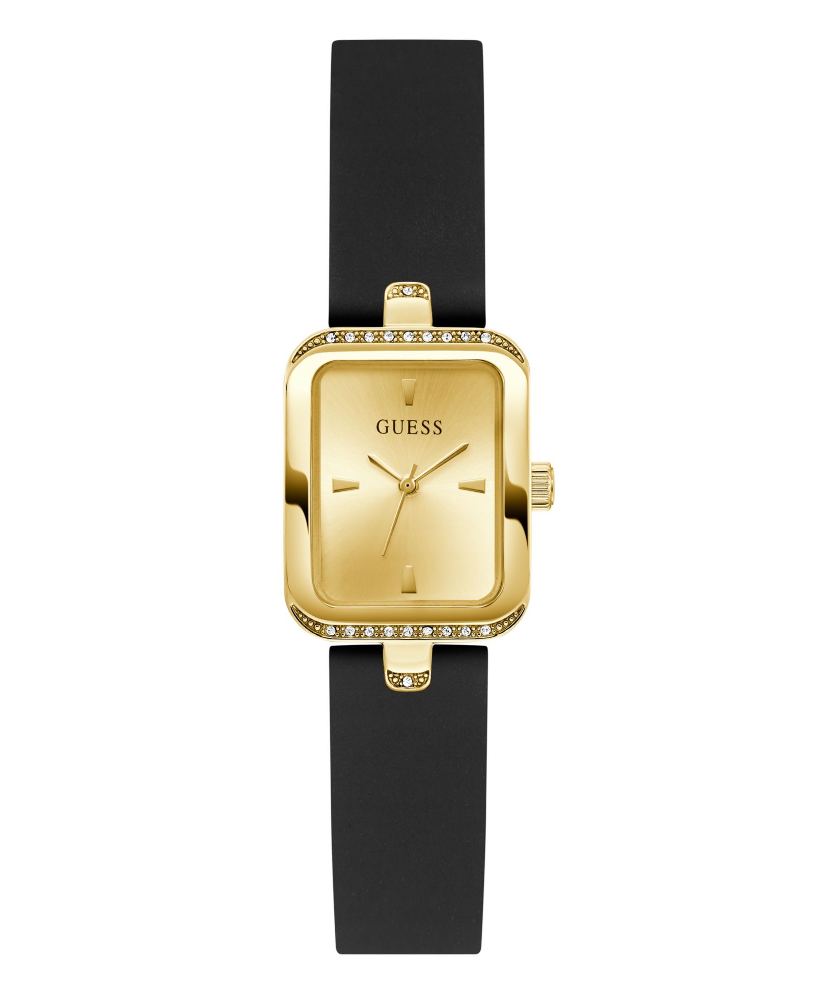 GUESS Women's Black Gold Tone Analog Watch, 22mm