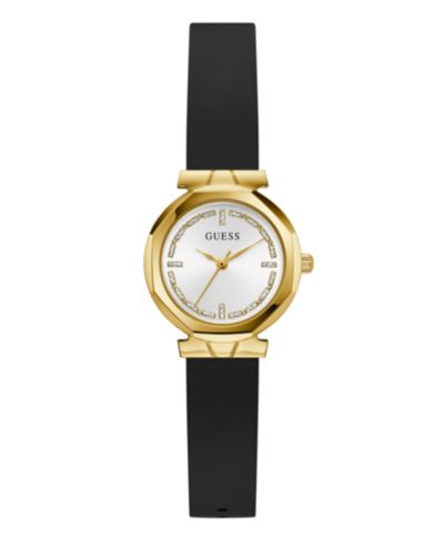 GUESS Women's Black Gold Tone Analog Watch, 26mm