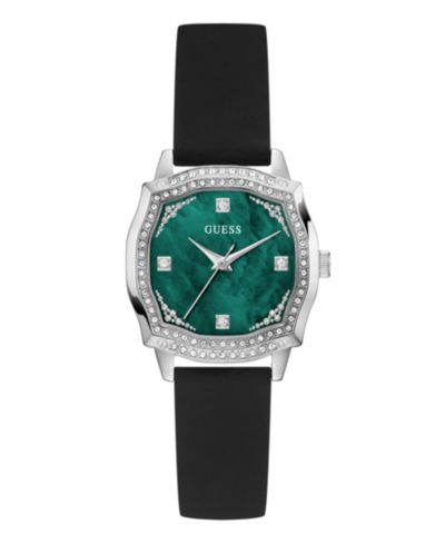 GUESS Женские черные аналоговые часы с сереистым тоном, 32mm