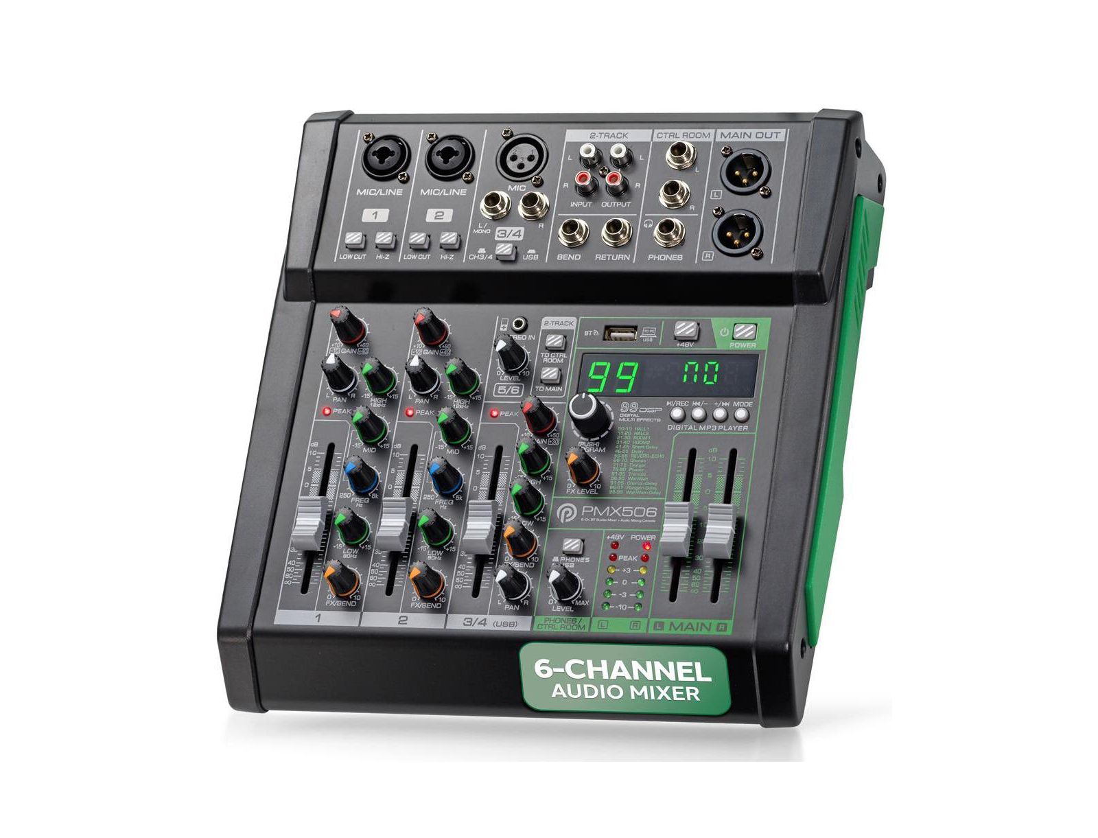 Pyle 6-Channel Bluetooth Audio Mixer