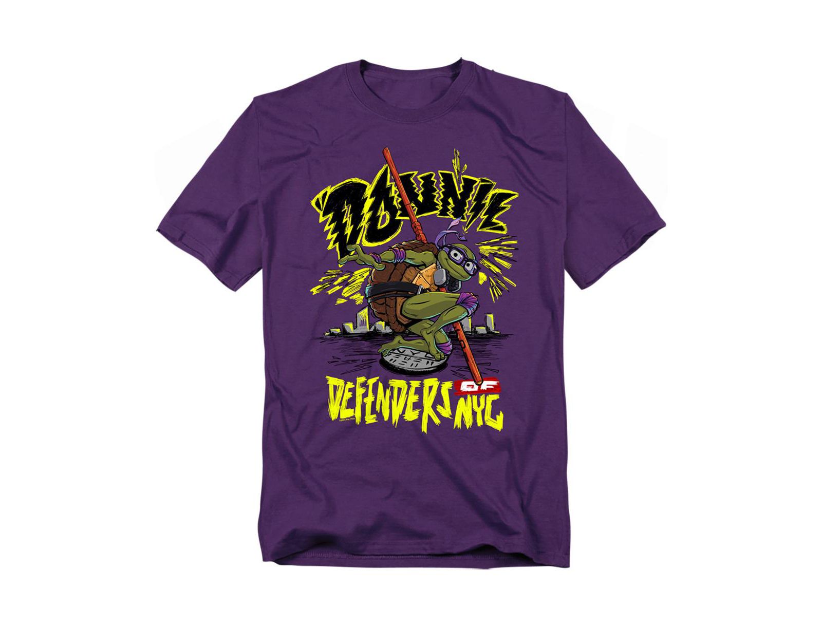 Teenage Mutant Ninja Turtles Men's TMNT Mutant Mayhem Donnie City T-Shirt