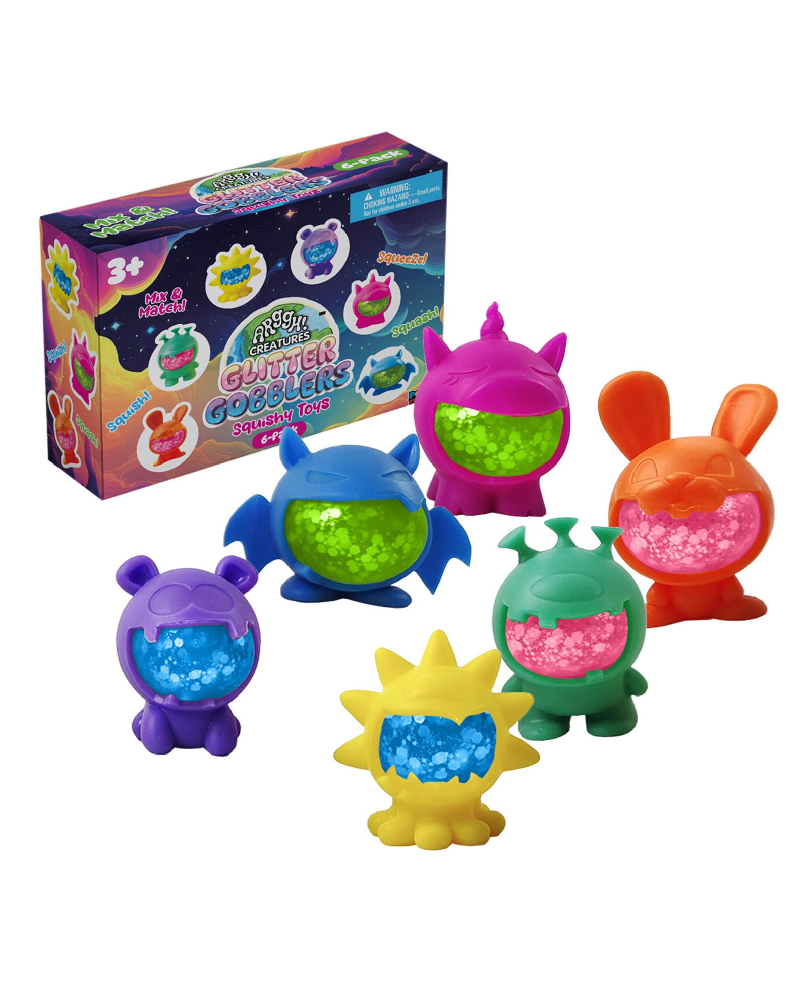 Power Your Fun Набор мягких игрушек Squishy Blind Box 6 шт.