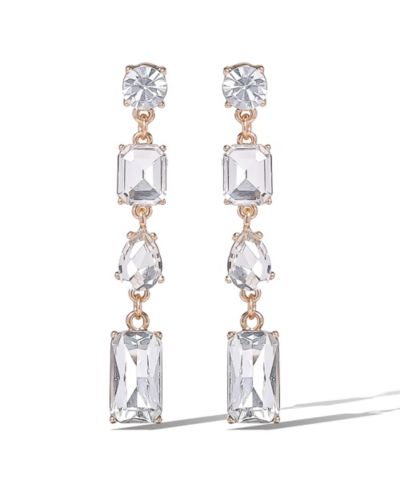 Jessica Simpson Серьги Statement Crystal Cascade