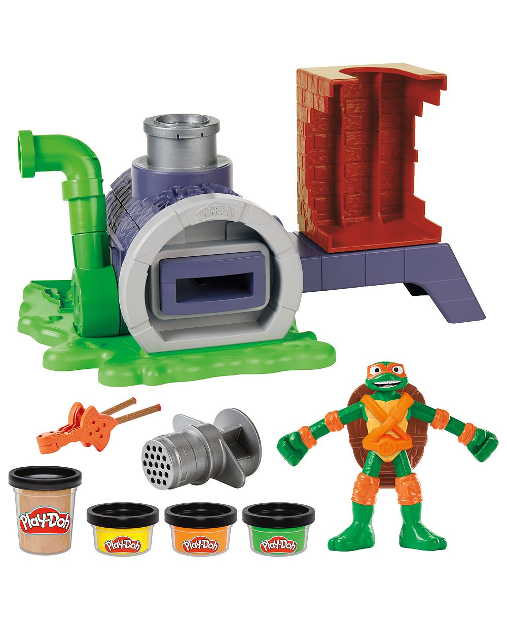 Play-Doh Teenage Mutant Ninja Turtles Slice and Blast Pizza Playset with Michelangelo Figure