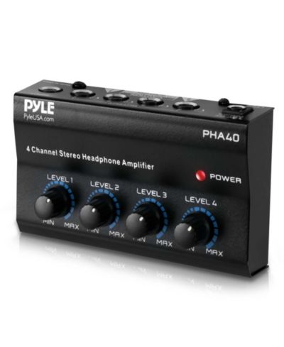 Pyle PHA40 4-Channel Portable Headphone Amplifier