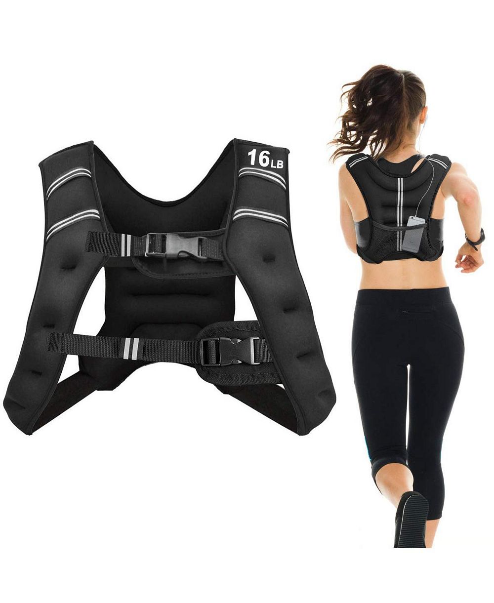 Training Weight Vest Workout Equipment with Adjustable Buckles and Mesh Bag